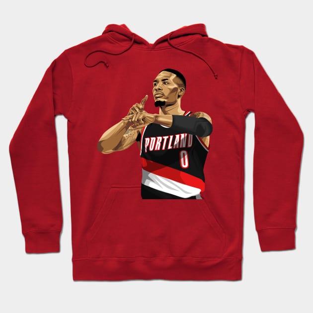 Damian Lillard Dame Time Hoodie by knnthmrctn